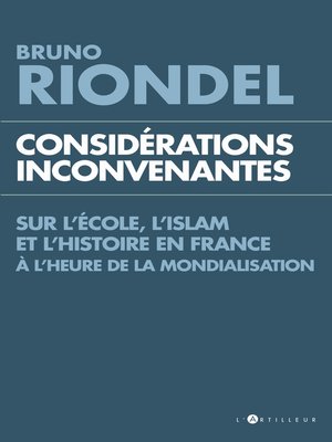 cover image of Considérations inconvenantes